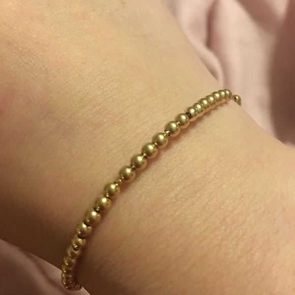 18k gold half rigid wire bracelet - Picture 6 of 7
